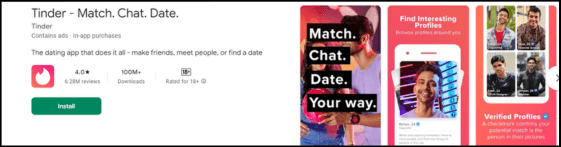 Tinder-Match, Live, Date